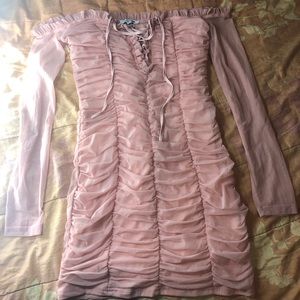 Brand New Fashion nova Maura Mess dress  Mauve